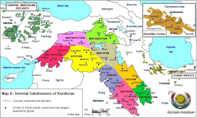 Internal Subdivisions of Kurdistan
