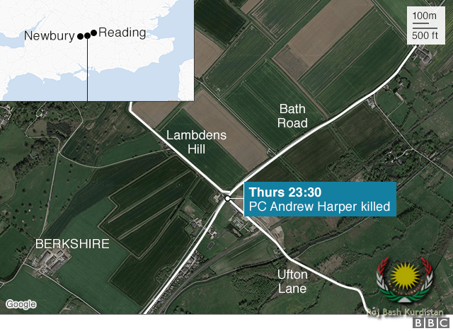 PC Andrew Harper killed here