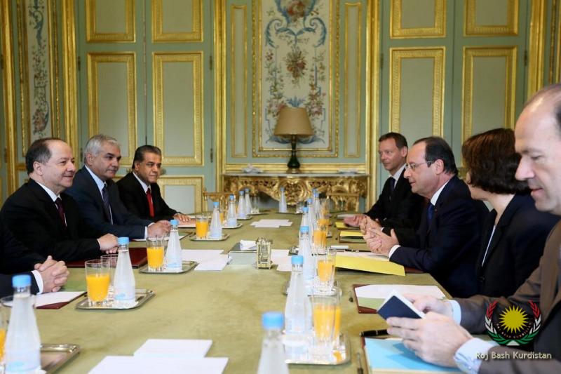 Elysée, 23 mai 2014, French and Kurdish Presidents