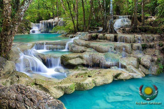 Erawan Falls, Central Thailand