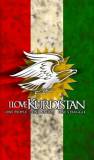 Kurdistan flag with a bird