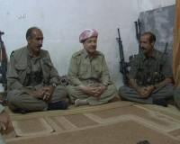 President Barzani with PKK Gerilla