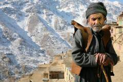kurdish old man in mountain